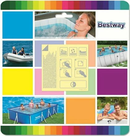 Sada Bestway® 62091, 65x65 mm, na opravu, 10 ks