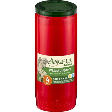 Napln bolsius Angela NR05 červená, 292x057 mm, 82 h, 243 g, olej