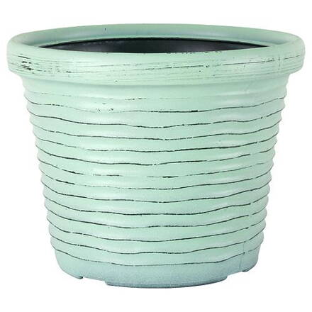Kvetinac VERA 400/330 mm, Turquoise Green, 24 lit