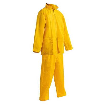 Oblek CARINA žltý L, Pvc, nepremokavý, s kapucňou