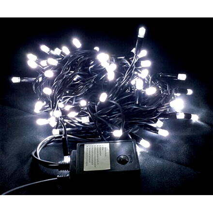 Retaz MagicHome Andromeda, 230V, 10 m, 100xLED studená biela, 8 funkcií, interiér