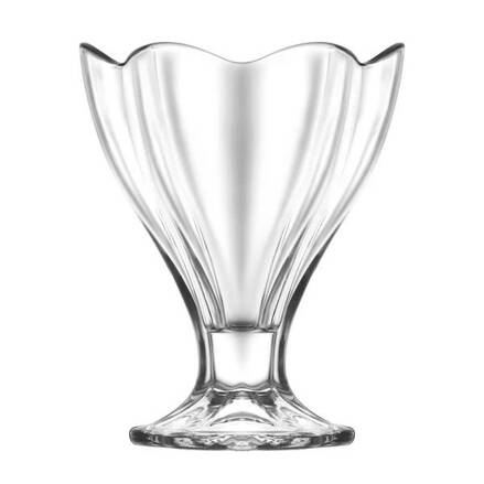 Pohár Lily, LAV, sklenený, na zmrzlinu a dezert, 250 ml, 100x127 mm, bal. 6 ks