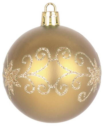 Gule MagicHome Vianoce, 20 ks, 6 cm, zlaté, na vianočný stromček