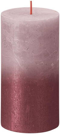 Sviečka bolsius Rustic Sunset Ash Rose+ Red, 130/68 mm