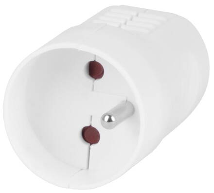Zasuvka EMOS EM-FBYC-01, IP20, plast, biela
