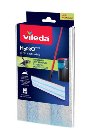 Hlava na mop Vileda H2Pro, plochý, náhradná Hlava na mop Vileda H2Pro, plochý, náhradná