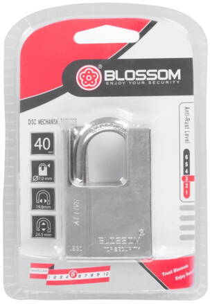 Zamok Blossom LS0340, 40 mm, visiaci, Hisec
