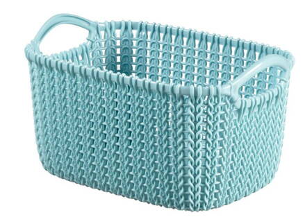 Košík Curver® KNIT 3L, svetlomodrý, 25x18x14 cm