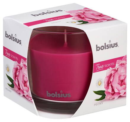 Sviecka bolsius Jar True Scents 95/95 mm, pivónia