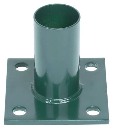Pätka METALTEC, pre okrúhly stlpik 48mm, zelena, RAL6005, na ukotvenie, max. 150cm