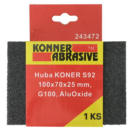 Huba KONER S92 100x70x25 mm, G180, AluOxide