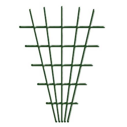 Mriezka V-tvar, 145x5x75 cm, 4/4,7 mm, zelená, záhradnícka