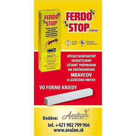 FedroStop, krieda proti mravcom a plošticiam