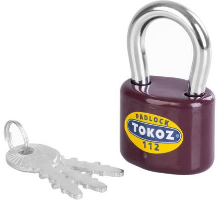 Zamok Tokoz 112/50, visiaci, 3 kľúče