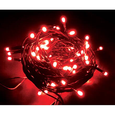 Retaz MagicHome Orion, 10 m, 100xLED červené, 8 funkcií, 230V, interiér