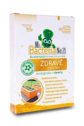 Aktivátor Mr.Bacteria No.21, živiny pre zdravé záhony, 100g