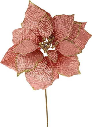 X Kvet MagicHome Vianoce, Poinssetia, ružová, stonka, veľkosť kvetu: 35 cm