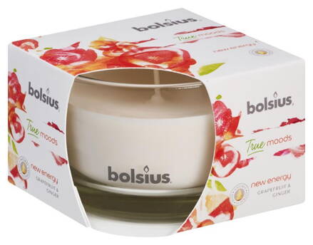 Sviecka bolsius Jar True Moods 63/90 mm, new energy (grapefruit a zázvor)