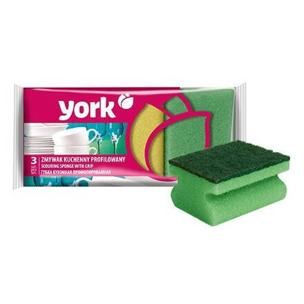 Hubky York 031010, 9x7x4.3 cm, bal. 3 ks