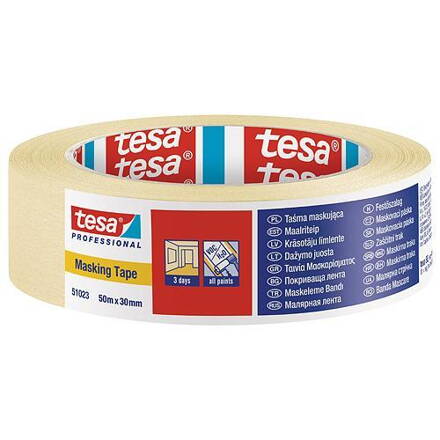 Paska tesa® PRO, maskovacia, 30 mm, L-50 m