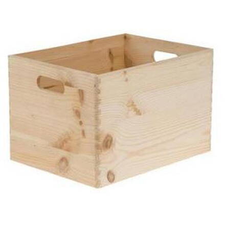Krabica drevena, 30x20x14 cm