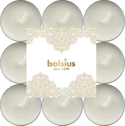 Sviečka bolsius Scented Golden Lace/vanilla, čajová, vianočná, bal. 18 ks