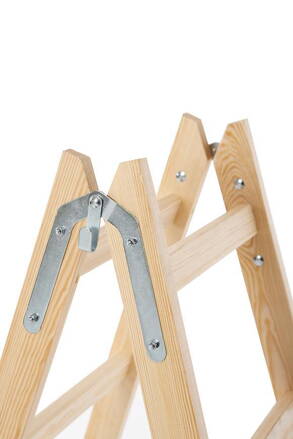 Rebrík Strend Pro, 7-stupňový, dvojitý, maliarsky, drevený, 2,26 m, max. 150 kg