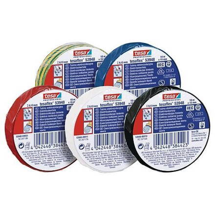 Paska tesa® PRO tesaflex®, elektroizolačná, sPVC, 19 mm, čierna, L-20 m