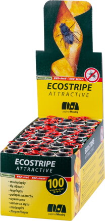 Mucholapka Ecostripe Attractive, Sellbox 100 ks Mucholapka Ecostripe Attractive, Sellbox 100 ks