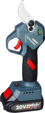 Nožnice Worcraft Home CSC-S20LiBCM ShareSYS, 20V Li-Ion, záhradné, akumulátorové, na konáre, cut.30 mm, SET v kufri