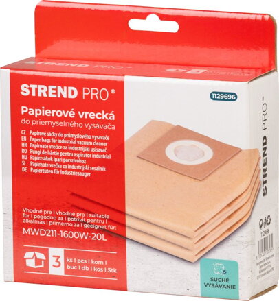 Vrecko do vysávača Strend Pro MWD211 papierové, bal. 3ks