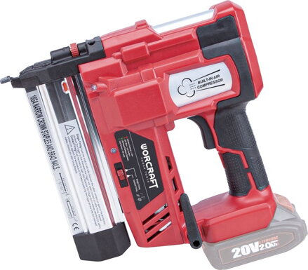 Sponkovačka Worcraft CNS-S20LiH ShareSYS, 20V Li-Ion, s reguláciou, LED sveto, sponky U + klince T