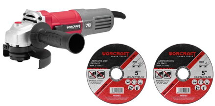 Bruska Worcraft AG08-125P, 710W, 125 mm, M14, uhlová