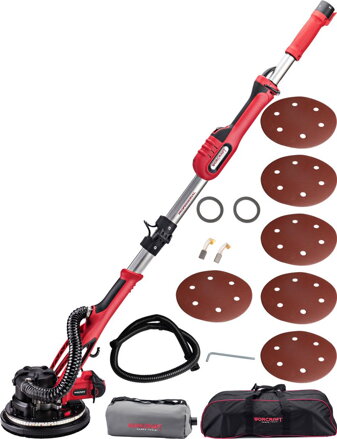 Brúska Worcraft DS09-215, 900W, 215 mm, na sadrokartón, s vakom, LED svetlo