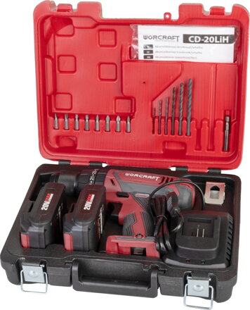 Skrutkovac Worcraft CD-20LiH, 20V, 2x Li-Ion 2.0Ah