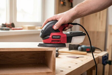 Bruska Worcraft DS-220, 148x85x148 mm, 220W, 230V, triangle, multi