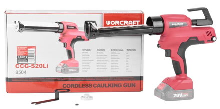 Pištoľ Worcraft CCG-S20Li, 20V, Li-Ion, výtlačná