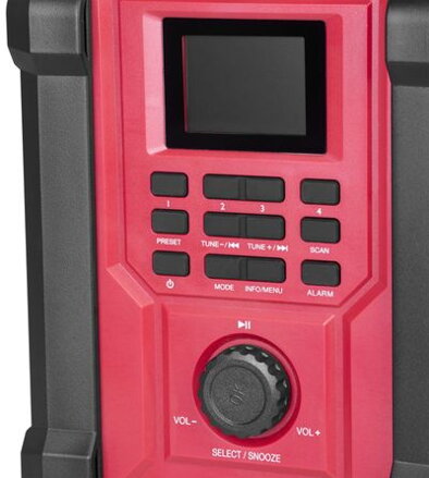 Rádio Worcraft CBTS-S20LiH, DAB+FM, 20V, Bluetooth, AUX, 2x15W Rádio Worcraft CBTS-S20LiH, DAB+FM, 20V, Bluetooth, AUX, 2x15W