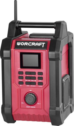 Rádio Worcraft CBTS-S20LiH, DAB+FM, 20V, Bluetooth, AUX, 2x15W Rádio Worcraft CBTS-S20LiH, DAB+FM, 20V, Bluetooth, AUX, 2x15W