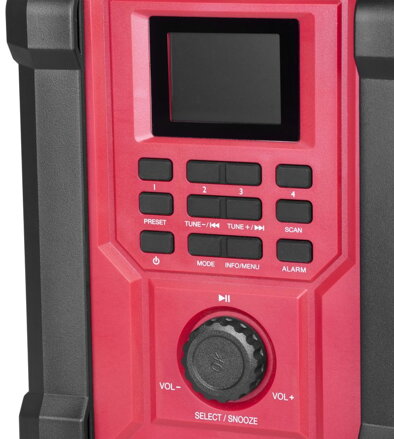 Rádio Worcraft CBTS-S20LiH, DAB+FM, 20V, Bluetooth, AUX, 2x15W Rádio Worcraft CBTS-S20LiH, DAB+FM, 20V, Bluetooth, AUX, 2x15W