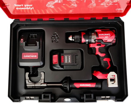 Set Worcraft XCUBE004 ShareSYS Toolbox, bezuhlíkový skrutkovač CHD-S20LiBH, 1x 4.0 Ah akumulátor, 1x nabíjačka Set Worcraft XCUBE004 ShareSYS Toolbox, bezuhlíkový skrutkovač CHD-S20LiBH, 1x 4.0 Ah akumulátor, 1x nabíjačka