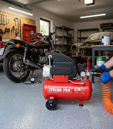 Kompresor STREND PRO FL2024-08, 1,5 kW, 24 lit