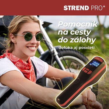 Kompresor Strend Pro K25, ručný, 150 psi, 10 bar, LED svetlo, akumulátorová pumpička Kompresor Strend Pro K25, ručný, 150 psi, 10 bar, LED svetlo, akumulátorová pumpička