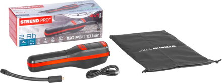 Kompresor Strend Pro K25, ručný, 150 psi, 10 bar, LED svetlo, akumulátorová pumpička Kompresor Strend Pro K25, ručný, 150 psi, 10 bar, LED svetlo, akumulátorová pumpička