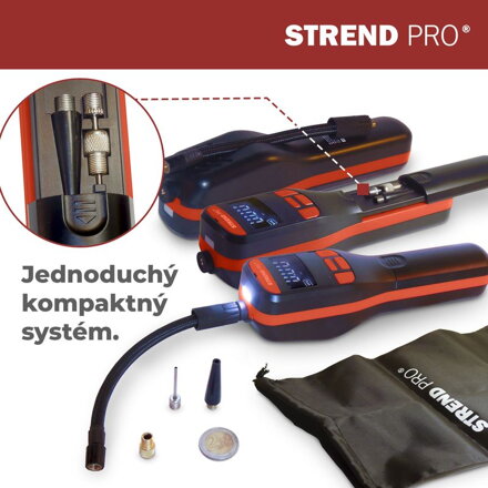 Kompresor Strend Pro K25, ručný, 150 psi, 10 bar, LED svetlo, akumulátorová pumpička Kompresor Strend Pro K25, ručný, 150 psi, 10 bar, LED svetlo, akumulátorová pumpička