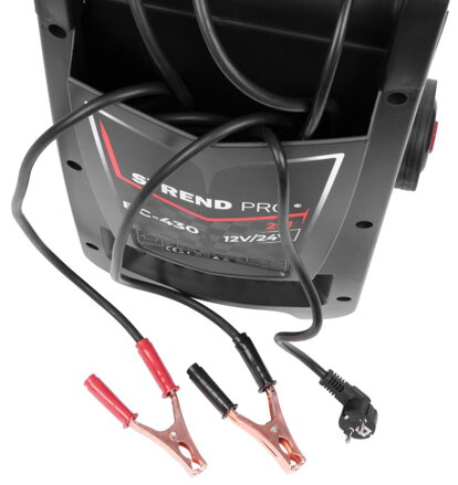 Vozík štartovací Strend Pro BC-430, 12/24V, 30 A, štart 250 A, na autobatérie