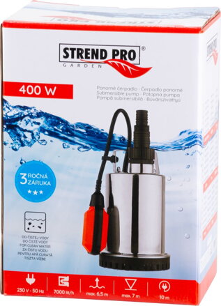 Cerpadlo STREND PRO MQ 400 INOX, 400W, 7000l/h, do čistej vody