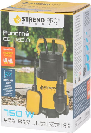 Čerpadlo Strend Pro Garden, NSPW750-K, do kalnej vody, 750W, 14000 lit./h, 10 m kábel