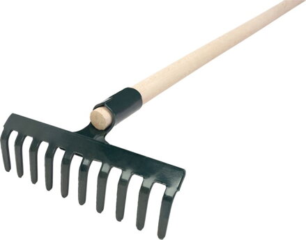Hrable R105, 10 zubé, záhradné s násadou 160 cm