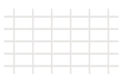 Mriezka, 145x72,5 cm, 4/4,7 mm, biela, záhradnícka